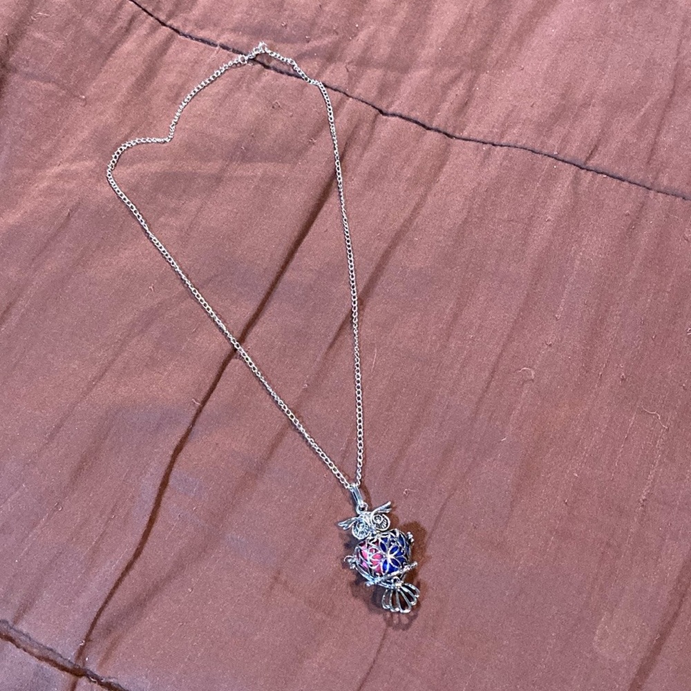 Owl Diffuser Charm and Chain.  NWOT!